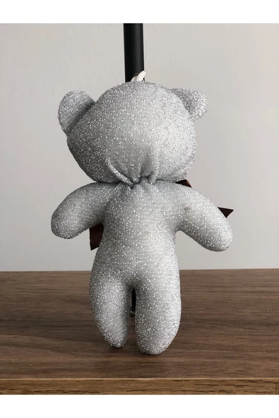 Sevimli Ayıcık Peluş Oyuncak Anahtarlık Uyku Arkadaşı Hediyelik 12 CM - Resim 2