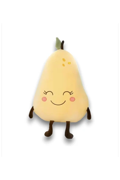 Sevimli Meyve Armut Peluş Oyuncak Hediyelik Uyku Arkadaşı 30 cm ürün görseli 1