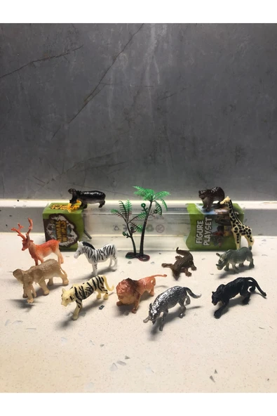 Vahşi Yırtıcı Doğa Hayvanları Oyuncak 13’lü Karakter Figür Set Animal Planet ürün görseli 1