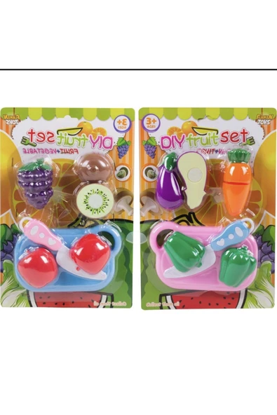 Kesilebilen Meyve Ve Sebzeler 16 Parça ürün görseli 1