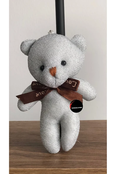 Sevimli Ayıcık Peluş Oyuncak Anahtarlık Uyku Arkadaşı Hediyelik 12 CM ürün görseli 1