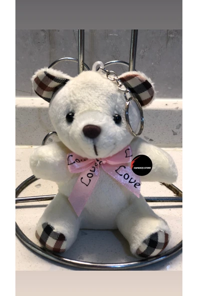 Sevimli Ayıcık Peluş Oyuncak Desenli Anahtarlık Uyku Arkadaşı Hediyelik 11 CM ürün görseli 1