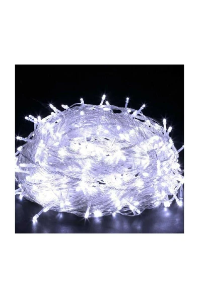 Yılbaşı Ağacı Beyaz Led Işık Fonksiyonlu 10m 100 Ampül ürün görseli 1