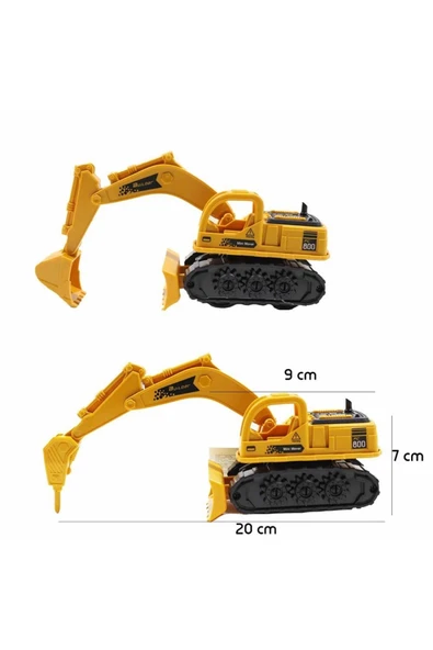 Kızılkaya Oyuncak Sürtmeli Kepçe Iş Makinası Araçları 1 Adet Fiyatıdır ürün görseli 1