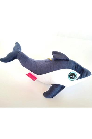 Peluş Oyuncak Balık 25cm Sevimli Pelüş Yunus Hediyelik Peluş Oyuncak Yunus Balığı - Resim 3