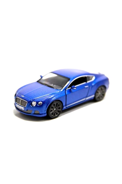 Bentley Continental GT Speed 2012 1:38 Mavi Çek Bırak Model Araba ürün görseli 1