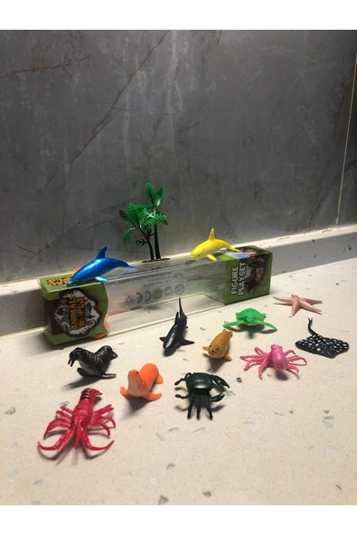Deniz Hayvanları Oyuncak 13’lü Karakter Figür Set Animal Planet - Resim 3
