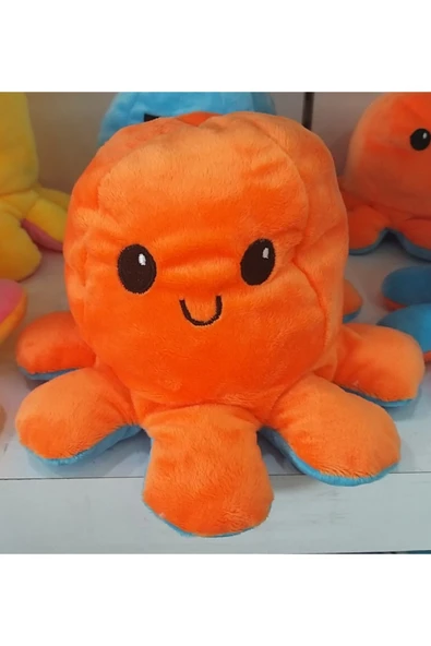 Mod Değiştiren Ahtapot Peluş Yastık Mavi ürün görseli 1