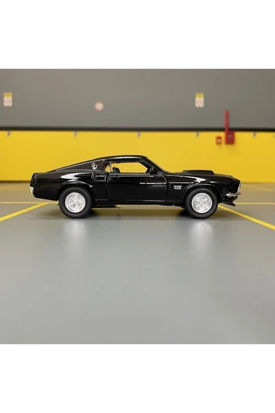 Ford Mustang Boss 429 1969 1/36 Ölçek Diecast Metal Model Araba Oyuncak Araba - Resim 3