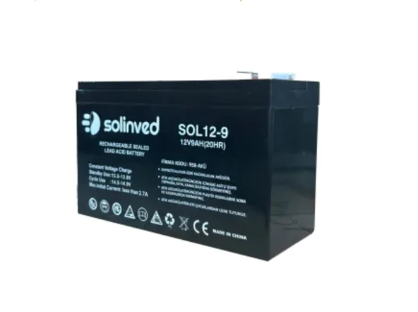 12V 9AH Ups Ve Alarm Aküsü - Resim 2