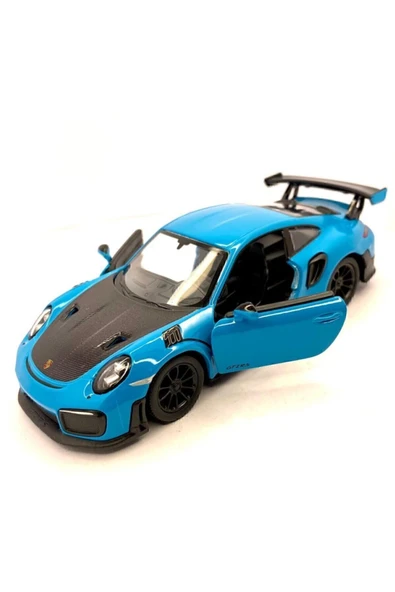 Turkuaz Çek Bırak Porsche 911 Gt2 Rs Oyuncak Araba ürün görseli 1