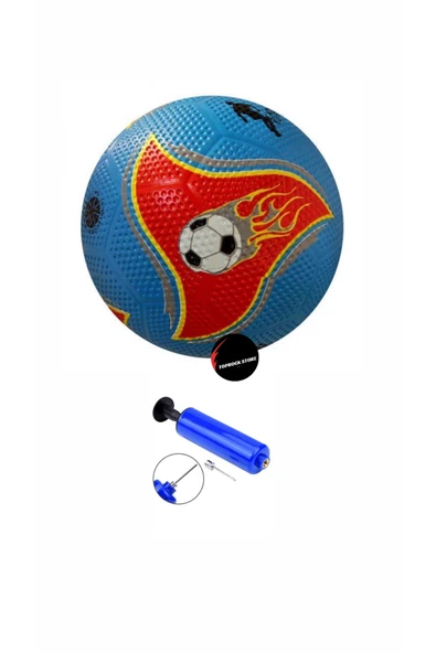 Kauçuk Soft Futbol Topu A Kalite Tüm Sahalara Uygun Şişirme Pompası Hediyeli ürün görseli 1