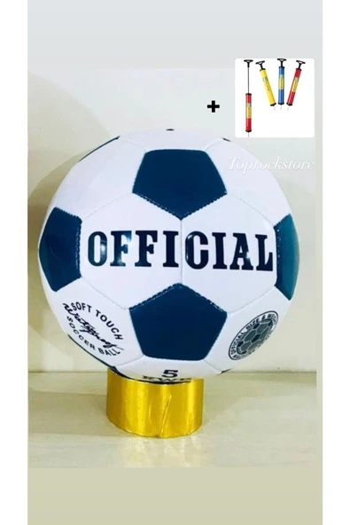 Dikişli Futbol Topu A Kalite Şişirme Pompası Hediyeli ürün görseli 1