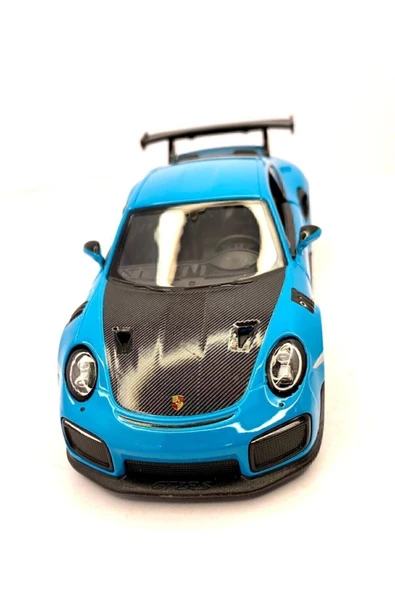 Turkuaz Çek Bırak Porsche 911 Gt2 Rs Oyuncak Araba - Resim 2