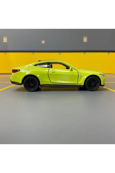 Bmw M4 1/36 Ölçek Diecast Metal Model Araba Oyunca Araba - Resim 3