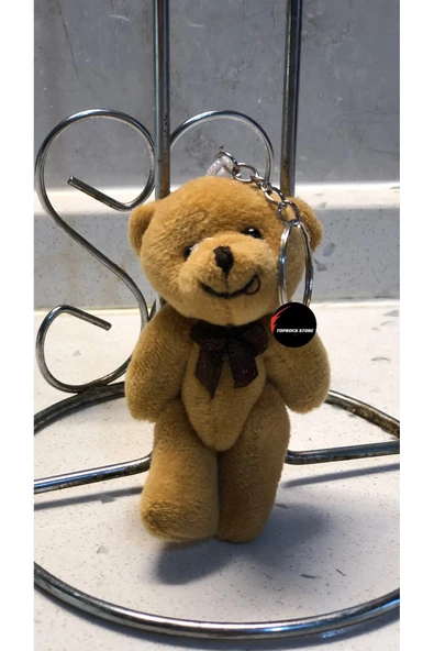 Sevimli Göbekli Oyuncak Peluş Ayıcık Anahtarlık Uyku Arkadaşı Hediyelik 9 CM ürün görseli 1