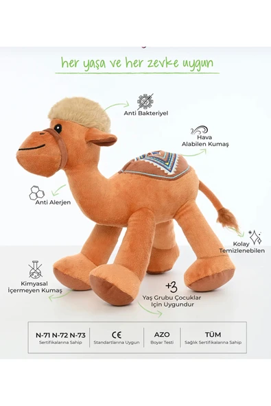 Sevimli Deve Peluş Oyuncak Hediyelik Oyuncak Uyku Arkadaşı 20 cm ürün görseli 1