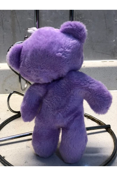 Sevimli Ayıcık Peluş Oyuncak Anahtarlık Uyku Arkadaşı Hediyelik 12 CM - Resim 2