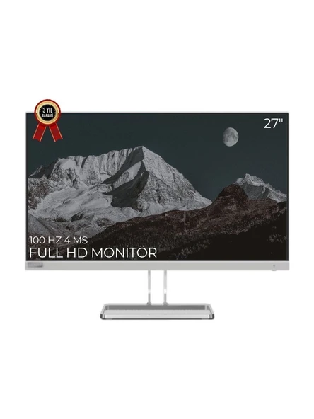 Lenovo L27i-40 27" 100Hz 4ms (HDMI+VGA) FHD IPS Monitör 67ABKAC4TK - Resim 4
