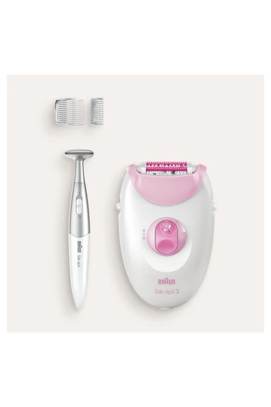 Braun Silk-epil 3 3321 Epilatör / Epilasyon Bikini Trimmer - Resim 3