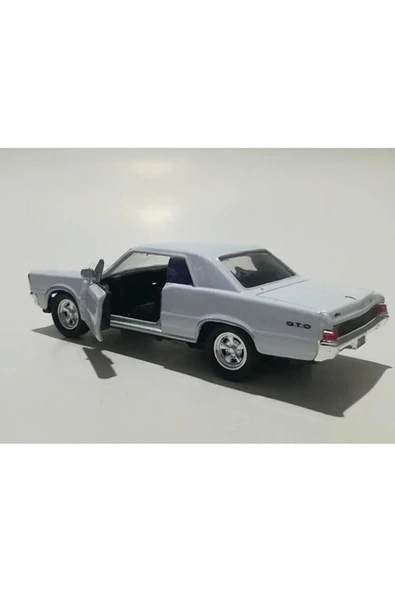 Pontiac Gto 1965 1/36 Ölçek *c&c Model Garage* Çek Bırak Diecast Metal Model Oyuncak Araba - Resim 3