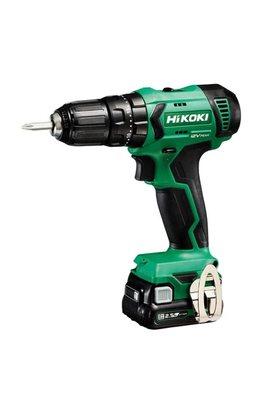 HİKOKİ DV12DA 12V/2.5Ah. 38Nm Çift Akülü Şarjlı Darbeli Matkap ürün görseli 1