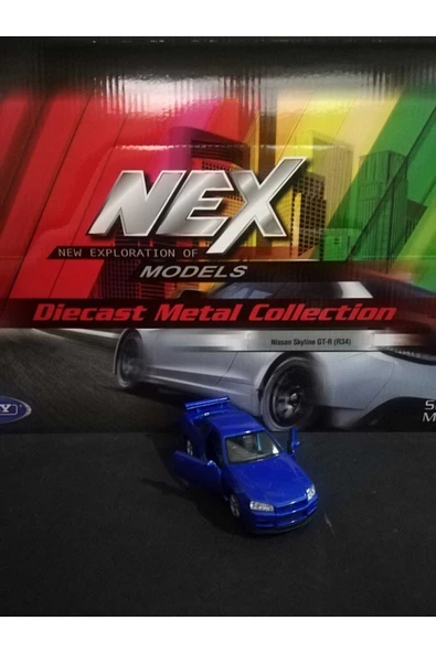 Nissan Skyline Gt-r R34 1/36 Ölçek Diecast Metal Model Araba Oyunca Araba ürün görseli 1