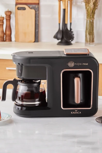 Karaca Hatır Plus Mod 5 In 1 Konuşan Kahve Ve Çay Makinesi Black Copper ürün görseli 1