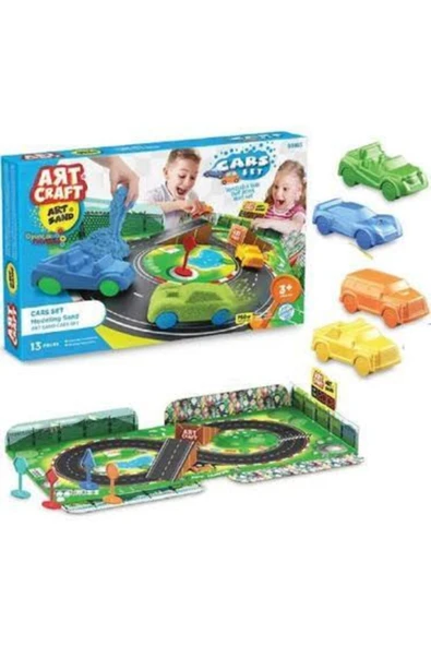 Arabalar Seti Kinetik Oyun Kumu ürün görseli 1