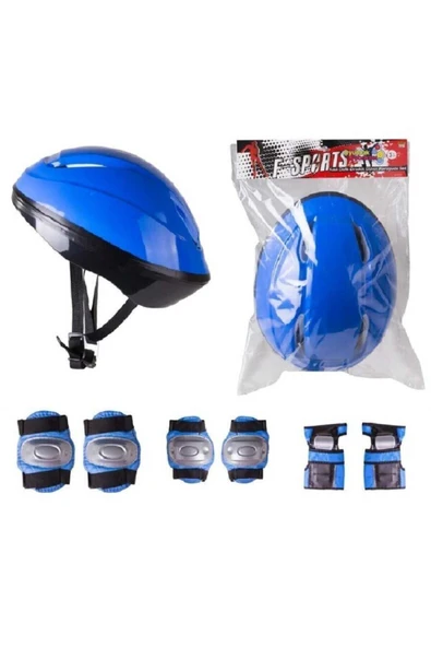 Çocuk Kask Dizlik Dirseklik Koruyucu Set 7 Parça ürün görseli 1