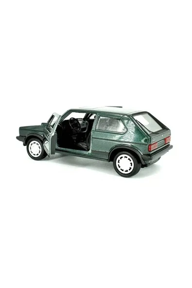Volkswagen Golf GTi MK1 Klasik Araba 1:34 Ölçek Model Açılış Kapıları Lisanslı Ürün Yeşil - Resim 2