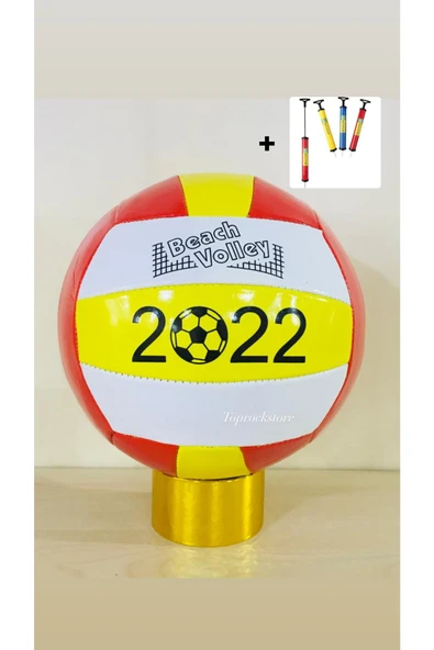 Dikişli Voleybol Topu 5 Numara Ve Şişirme Pompası ürün görseli 1