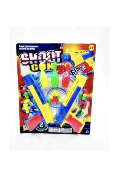 Oyuncak Bowling Ikili Tabanca ürün görseli 1