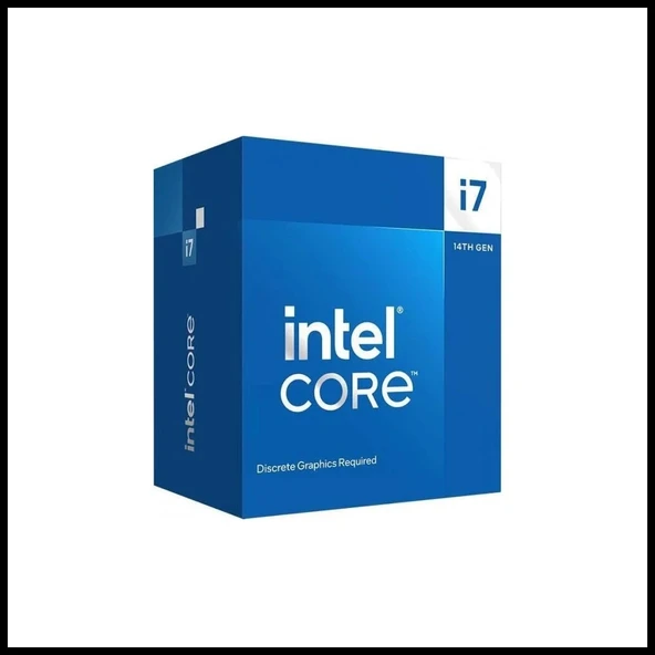 INTEL i7-14700 20 Core, 2.10Ghz, 33Mb,65W, LGA1700, 14.Nesil, BOX, (Dahili Grafik VAR, Fan VAR) ürün görseli 1