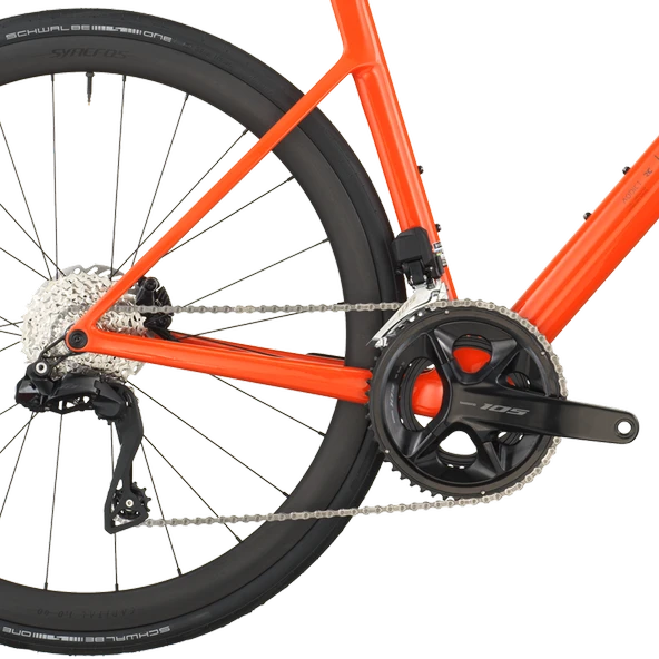 Scott Addict RC 30 Karbon Yol Bisikleti Flame Orange 2026 - Resim 4