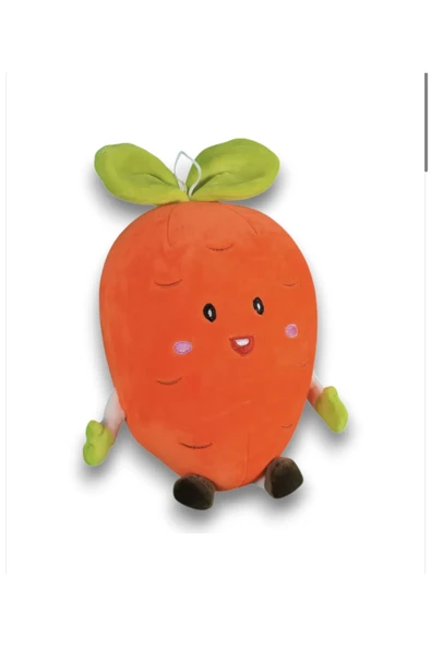 Sevimli Neşeli Havuç Peluş Oyuncak Hediyelik Uyku Arkadaşı 30 Cm ürün görseli 1
