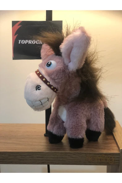 Sevimli Eşek Peluş Oyuncak Gülen Şaşkın Hediyelik Oyuncak Anahtarlık Uyku Arkadaşı 15 cm ürün görseli 1