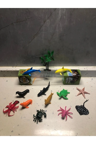 Deniz Hayvanları Oyuncak 13’lü Karakter Figür Set Animal Planet ürün görseli 1