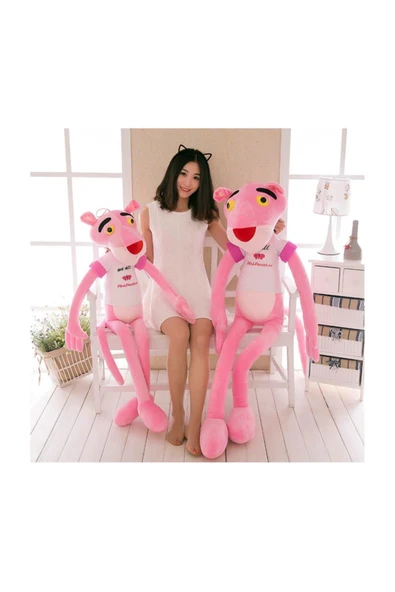 Peluş, Efsane Pembe Panter - Pink Panther 60 cm. - Resim 3