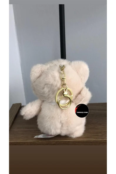 Sevimli Kıyafetli Ayıcık Peluş Oyuncak Anahtarlık Hediyelik Uyku Arkadaşı 15 Cm - Resim 2