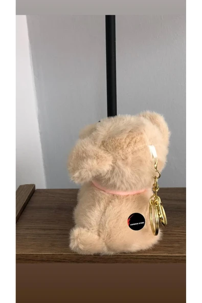 Sevimli Dil Çıkaran Köpek Peluş Oyuncak Anahtarlık Hediyelik Uyku Arkadaşı 15 Cm - Resim 2