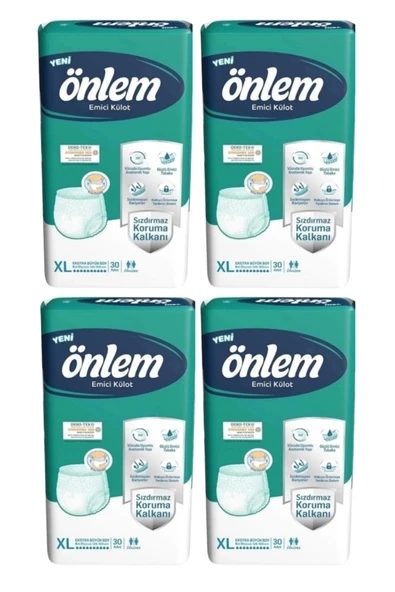 Önlem Emici Külot Hasta Bezi Eko Ekstra Büyük Boy XL Beden 30 Lu X 4 Adet ürün görseli 1