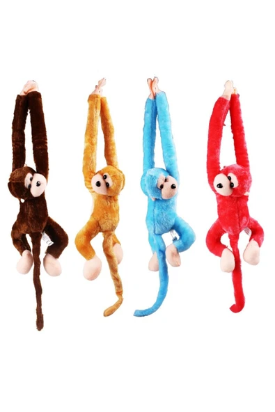 30 cm Orta Boy Peluş Sesli Maymun - Resim 2