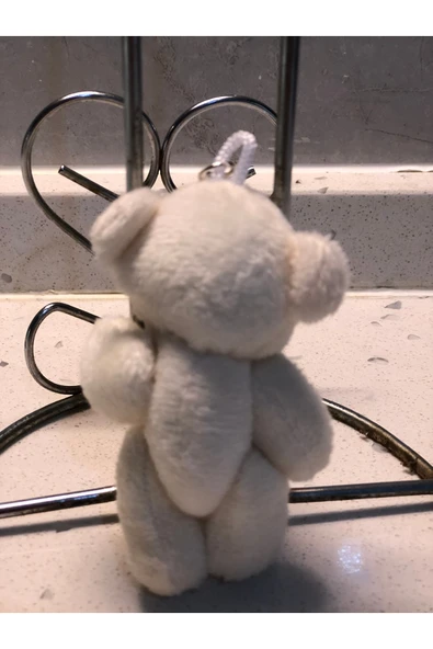 Sevimli Göbekli Oyuncak Peluş Ayıcık Anahtarlık Uyku Arkadaşı Hediyelik 9 CM - Resim 2