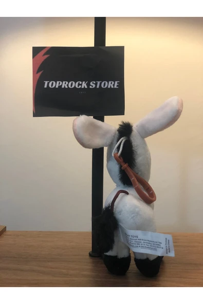 Sevimli Eşek Peluş Oyuncak Hediyelik Oyuncak Anahtarlık Uyku Arkadaşı 12 cm - Resim 2