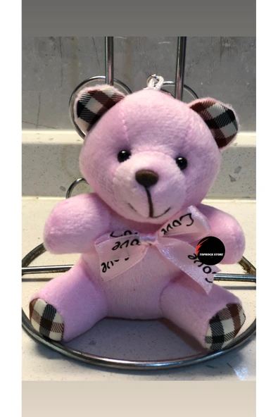 Sevimli Ayıcık Peluş Oyuncak Desenli Anahtarlık Uyku Arkadaşı Hediyelik 11 CM ürün görseli 1