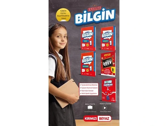 Kırmızı Beyaz Efsane Bilgin 1. Sınıf 2. Dönem Seti Yeni ürün görseli 1