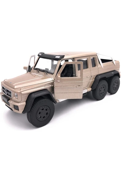 1:36 Mercedes G63 Amg 6x6 Metal Model Araba Bej ürün görseli 1
