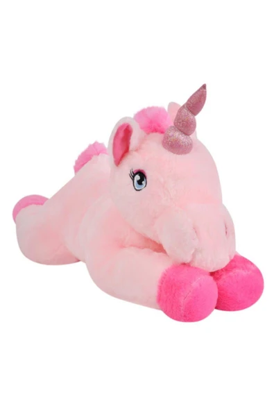 Peluş Melek At Oyuncak 50 Cm Pembe - Resim 3