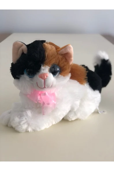 Sesli Miyavlayan Peluş Kedi Oyuncak Hediyelik Uyku Arkadaşı 30 cm ürün görseli 1